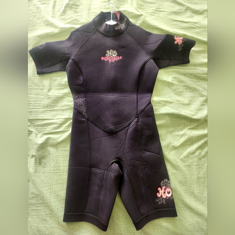 Kids Hawaian Themed Short Sleve Wetsuit